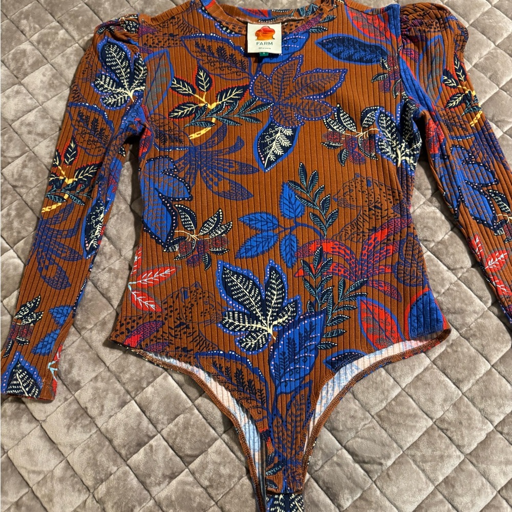 FARM Rio Multicolor Patterned Bodysuit - Picture 5 of 6
